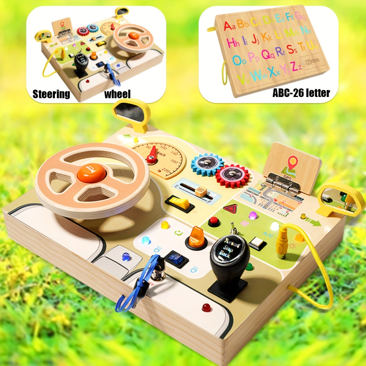 Tableau d'Activités Interactif en Bois avec Lumières et Musique - KIDILIGHT