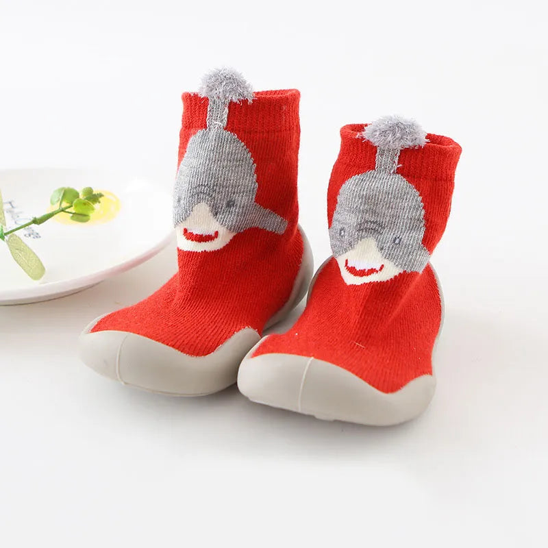 Chaussettes Antidérapantes en Coton pour Bébé 0 à 4 Ans - ChaussettesAntiGlisseDouces