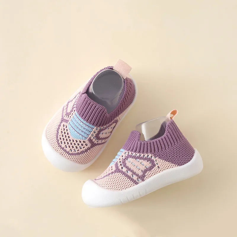 Chaussons Bébé Antidérapants Style Sneakers – Premiers Pas Souples et Confortables (0 à 4 ans) - SoftPas