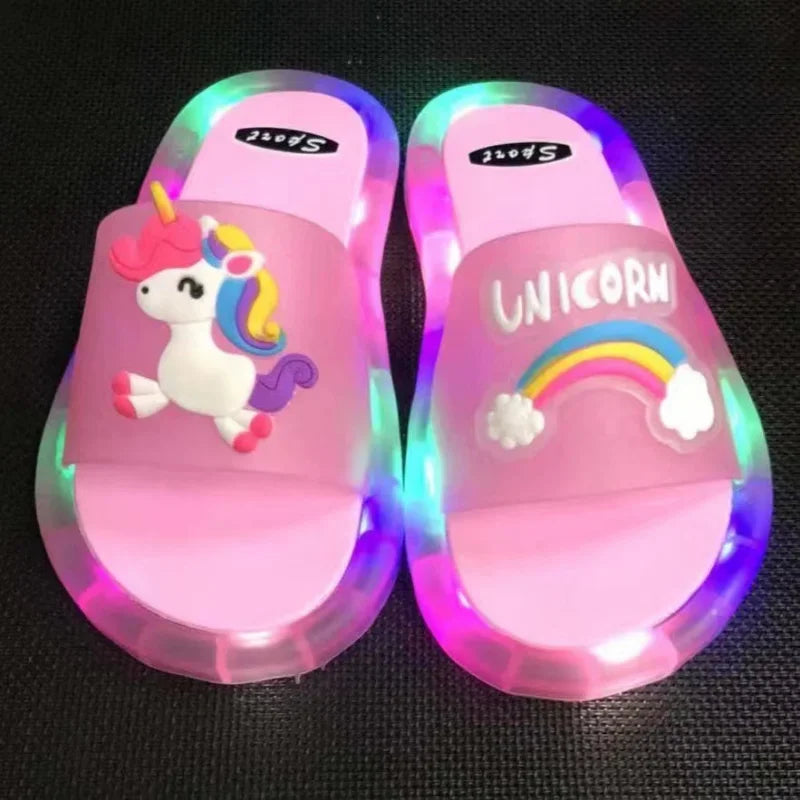 Chaussons Enfants Licorne LED - SandaleLicorne
