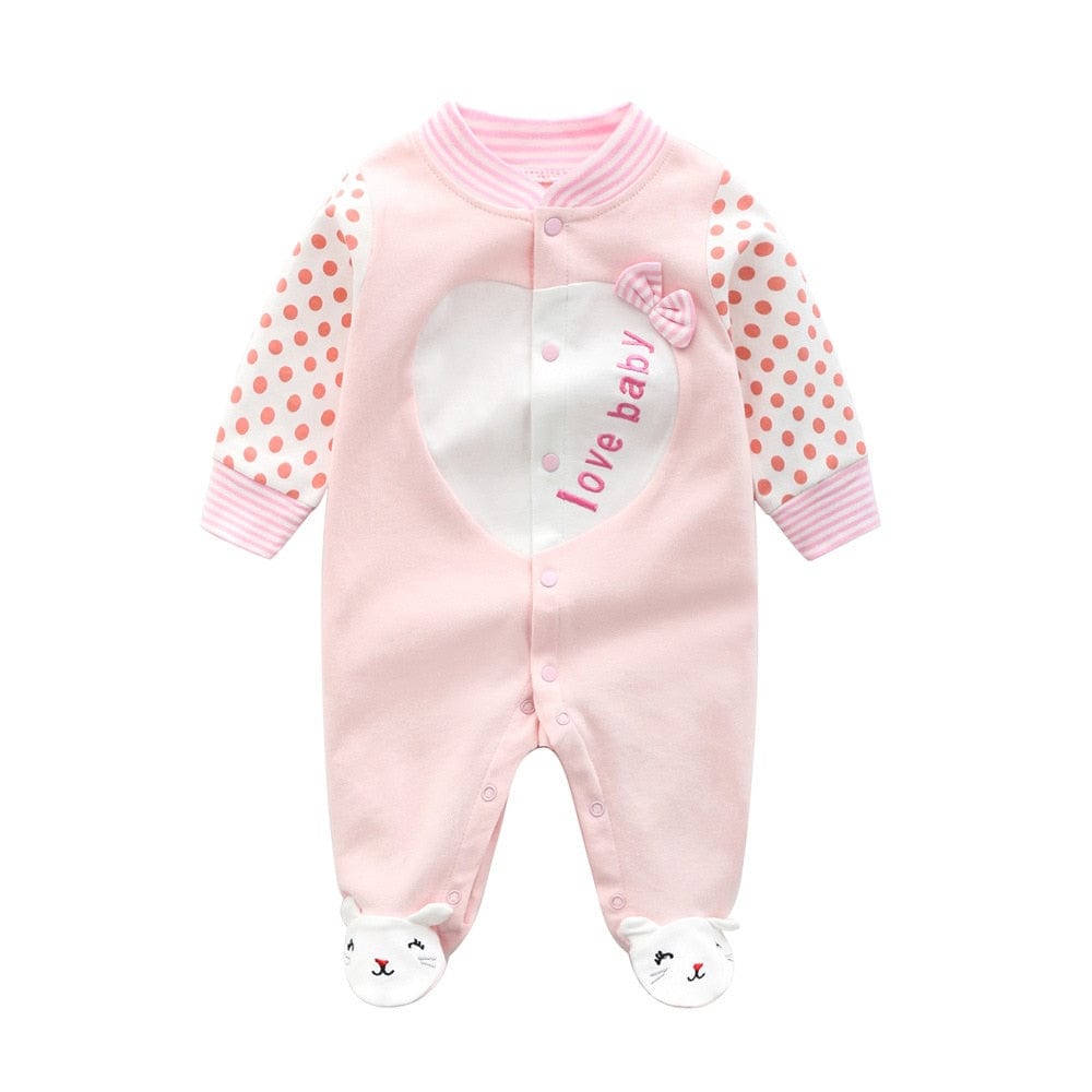 Combinaison bébé fille en coton - Cotonbébé