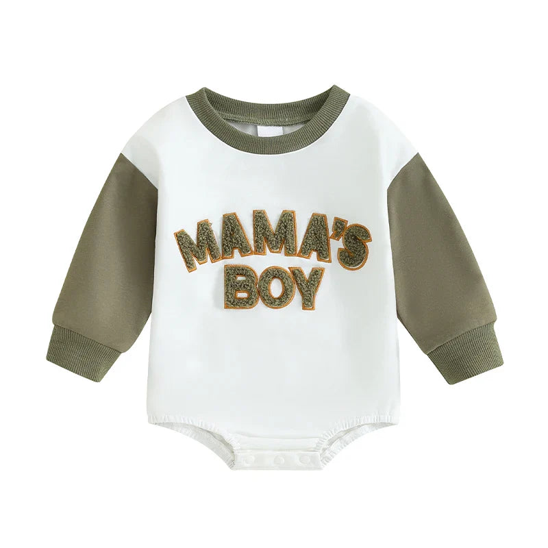 Combinaison en coton pour bébé "Mama's Boy" - Mamaboy