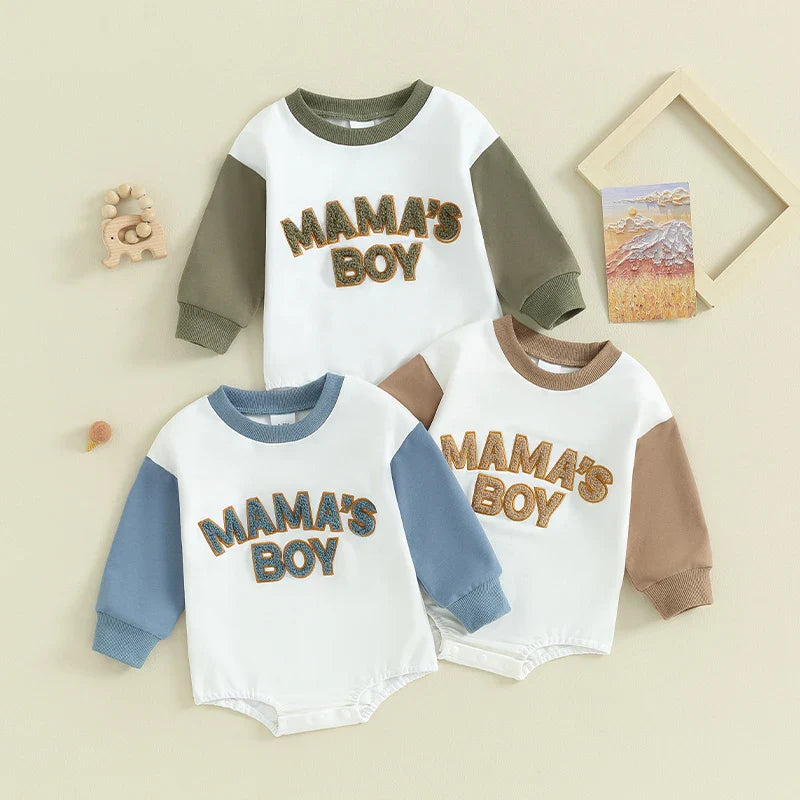Combinaison en coton pour bébé "Mama's Boy" - Mamaboy