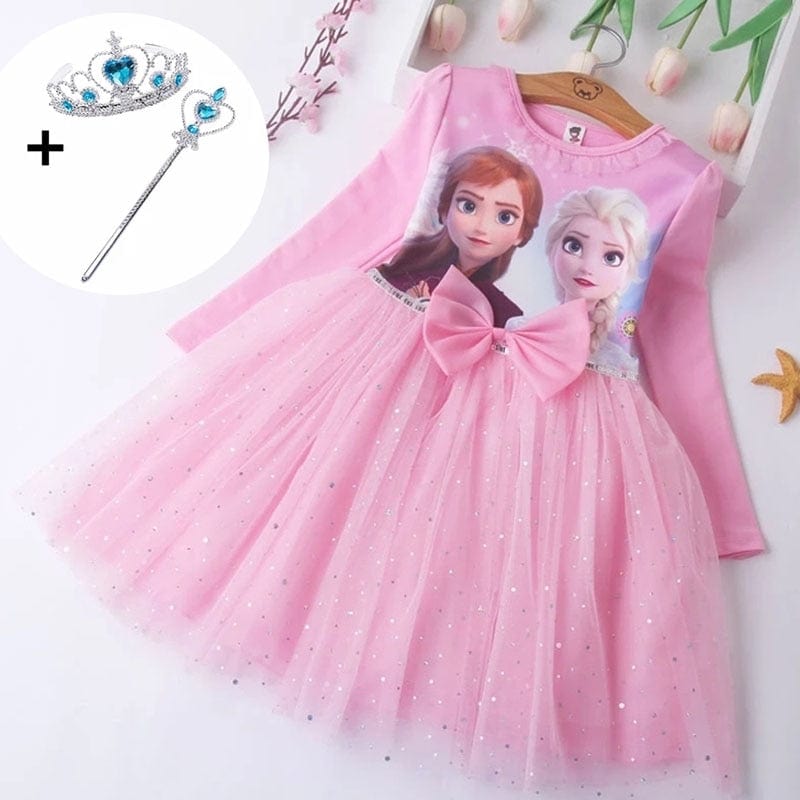 Costume Reine des Neiges avec accessoires pour fille- ReineMagique
