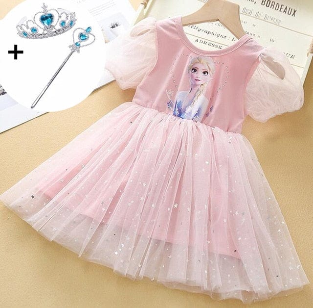 Costume Reine des Neiges avec accessoires pour fille- ReineMagique