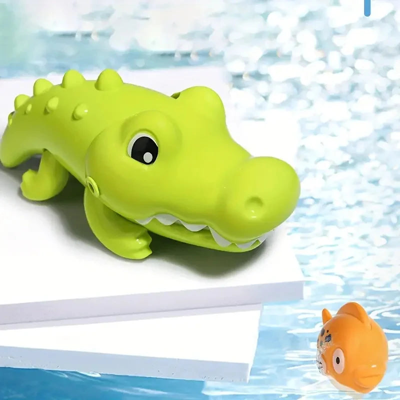 Crocodile 4 Petits Poissons Flottants, Jouet de Bain pour Enfant,3+ Ans - JouetBain