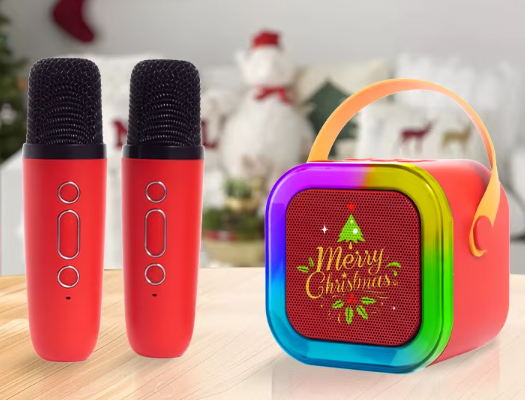 Enceinte Karaoké Bluetooth Portable avec Micro Sans Fil – Effets Lumineux et Batterie Rechargeable - BlueKara