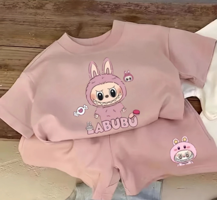 Ensemble Été Enfant Garçon et Fille – T-Shirt Manches Courtes + Short (2 - 4 ans) - LabuShirt