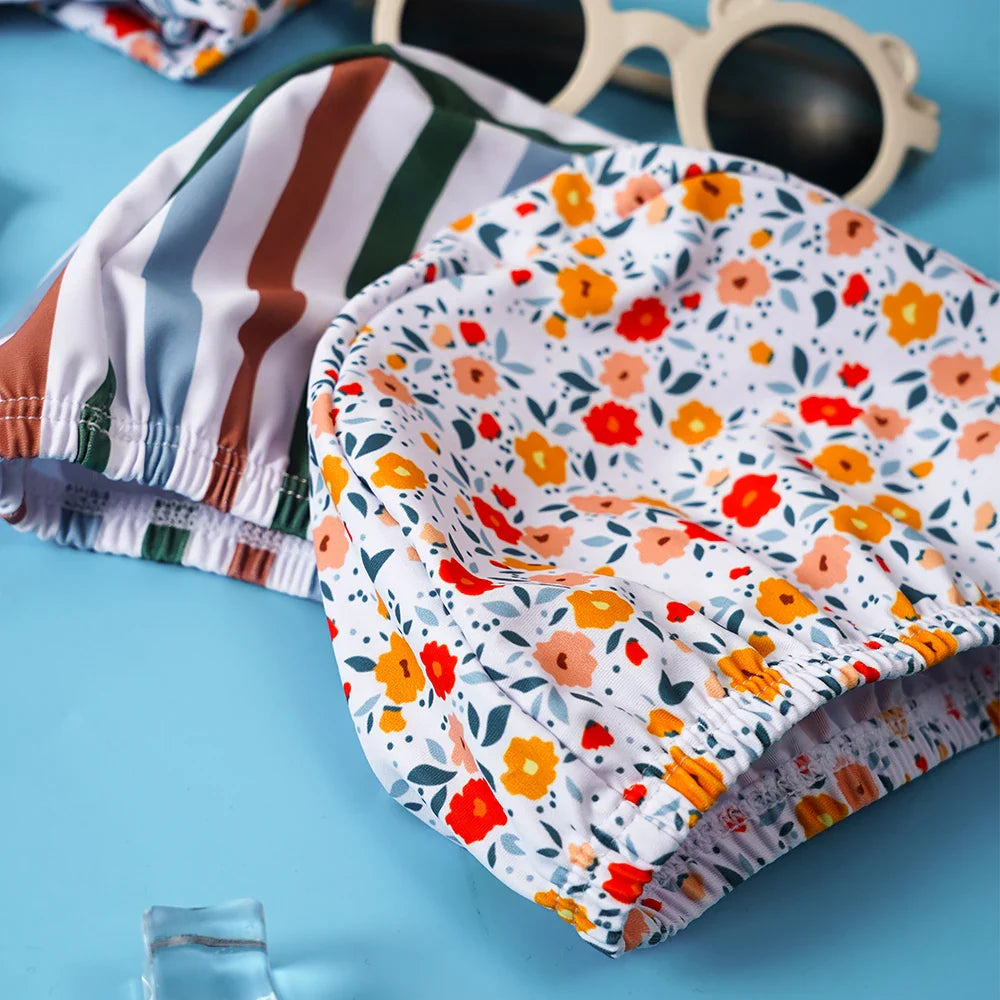 Ensemble Maillot de Bain Fille 2 Pièces - Chapeau Assorti - SummerJoy