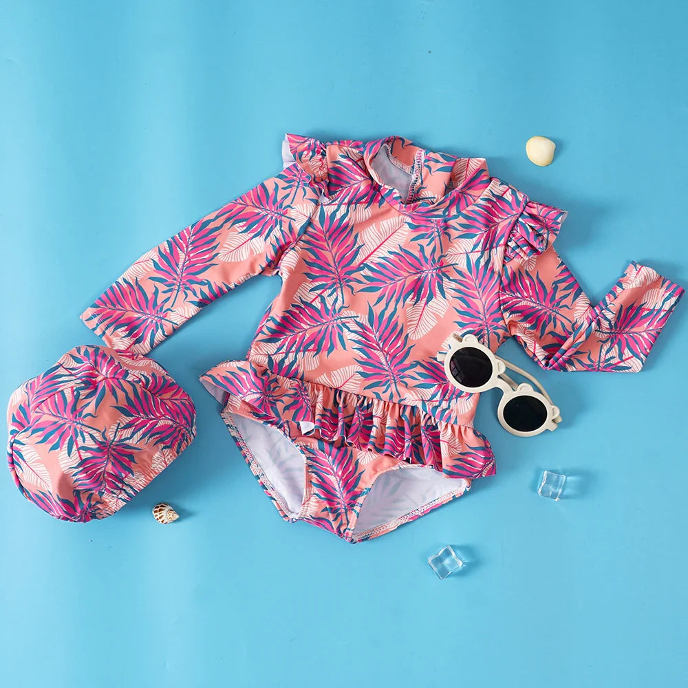 Ensemble Maillot de Bain Fille 2 Pièces - Chapeau Assorti - SummerJoy