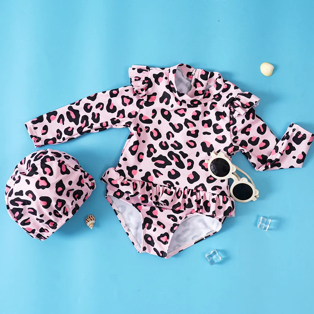 Ensemble Maillot de Bain Fille 2 Pièces - Chapeau Assorti - SummerJoy