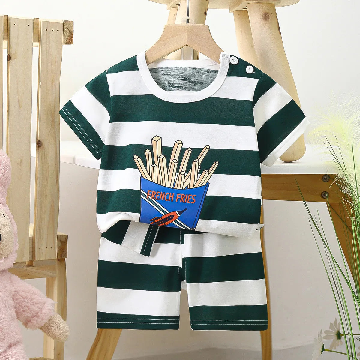 Ensemble T-shirt et Short Coordonnés pour Enfants (2 Pièces)