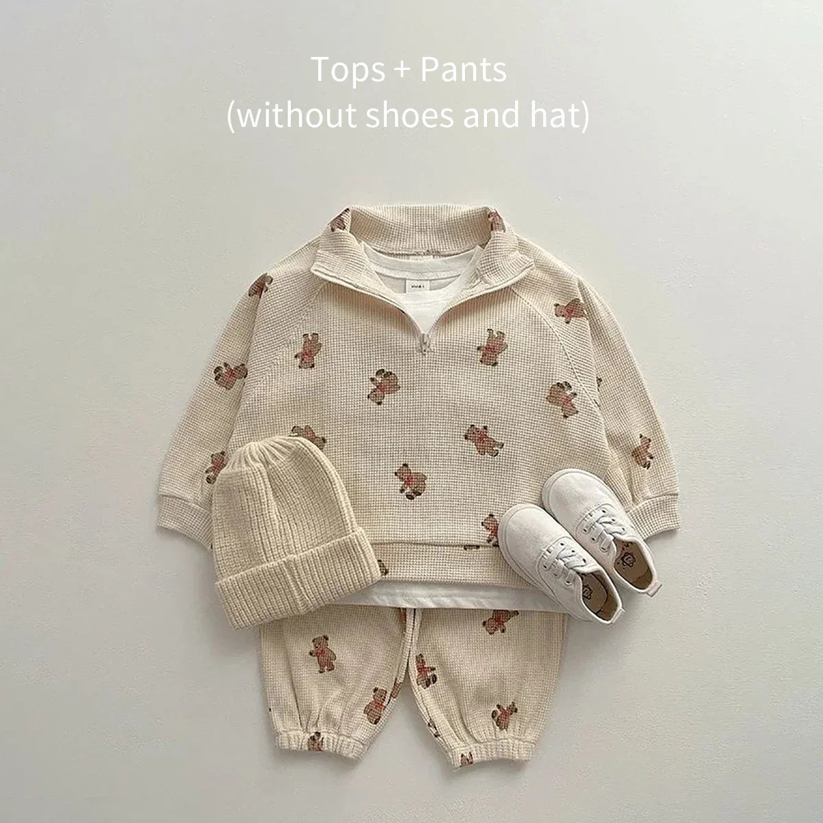 Ensemble bébé Sweat et Pantalon avec Oursons 100% Coton Doux - OursCâlin