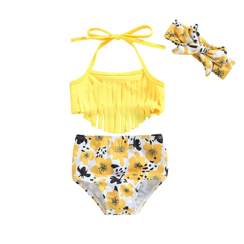 Ensemble de Maillot de Bain 3 Pièces pour Fille - FraiseFlora