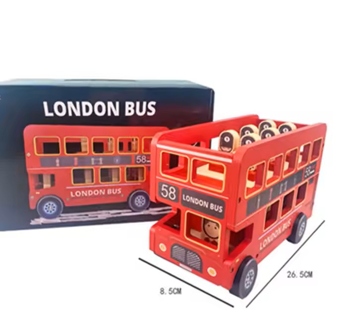 Bus Rouge en Bois - LudoBus