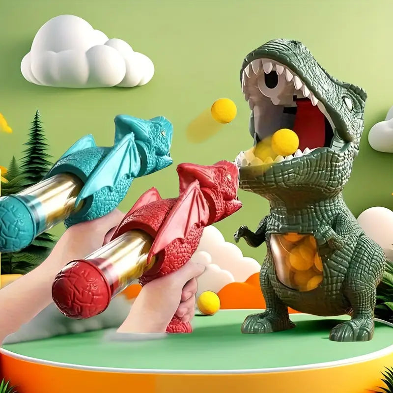 Jouet de tir dinosaure avec pistolets et balles en mousse – DinoBlast