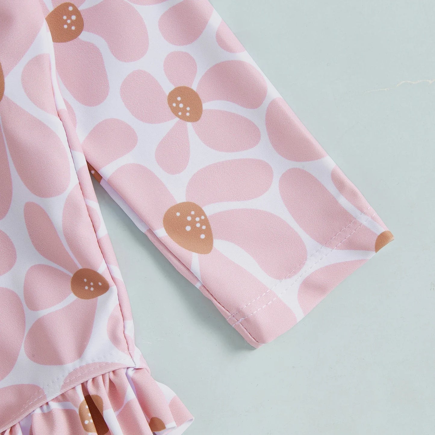 Maillot de Bain Bébé Fille Floral Volants avec Bonnet de Bain - FloralBaby