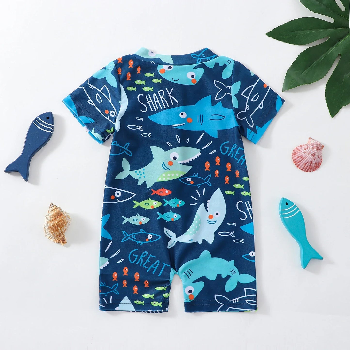 Maillot de Bain Bébé Garçon - Imprimé Requin - SharkWave