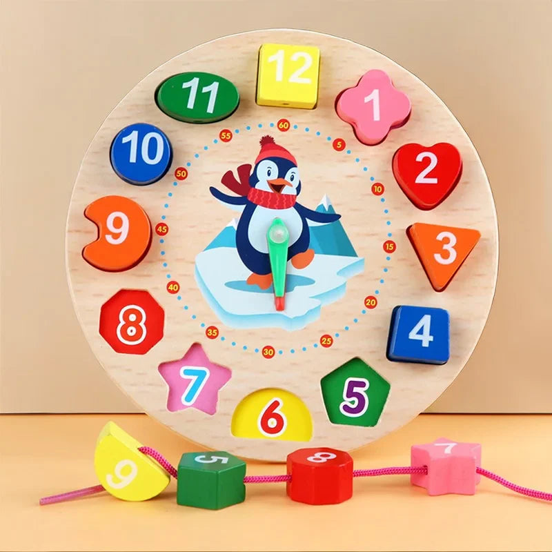 Montessori Horloge en Bois pour bébé - Tic'Clock