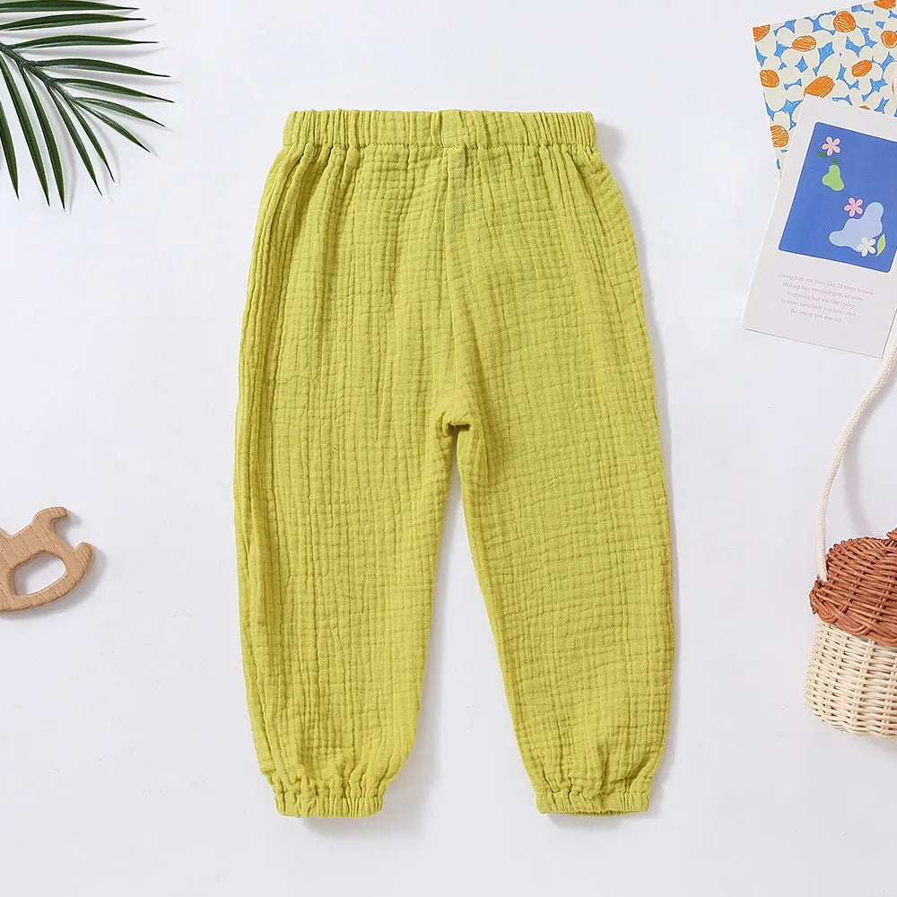 Pantalons Longs d'Été Bébé en 100% Coton - BébéMultipack