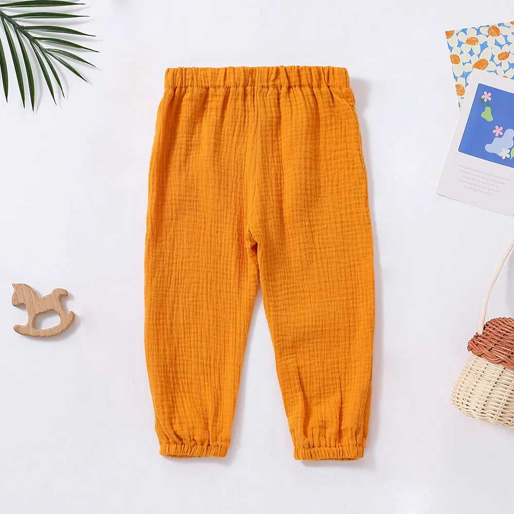 Pantalons Longs d'Été Bébé en 100% Coton - BébéMultipack