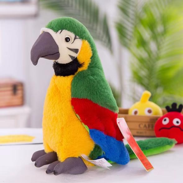 Perroquet Parlant Jouet Interactif en Peluche – Éducatif et Amusant pour Enfants 1 à 5 ans - Perrojouet