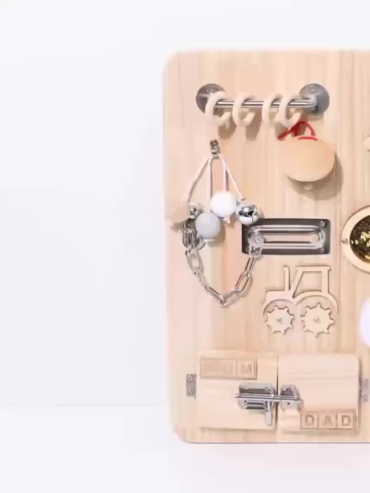 Planche de Verrouillage Montessori en Bois - LOCKYBOARD