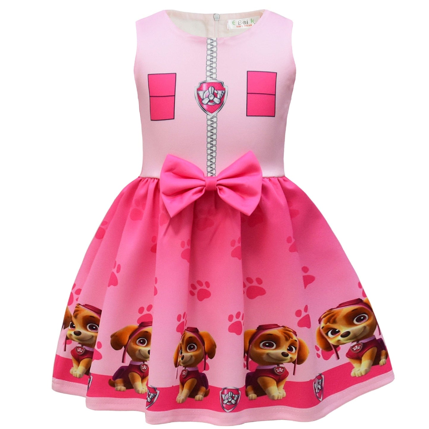 Robe Pat' Patrouille pour fille avec cape et masque - Cosplay