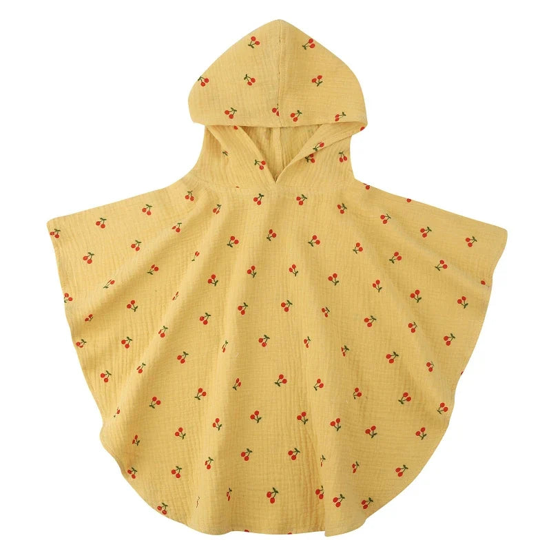 Poncho de Bain 100% Coton Bio, Pour 1-3 Ans - BébéDouce