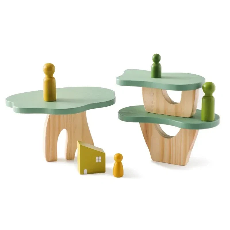 Jeu Montessori Équilibre et Couture en Bois - Equilivieux