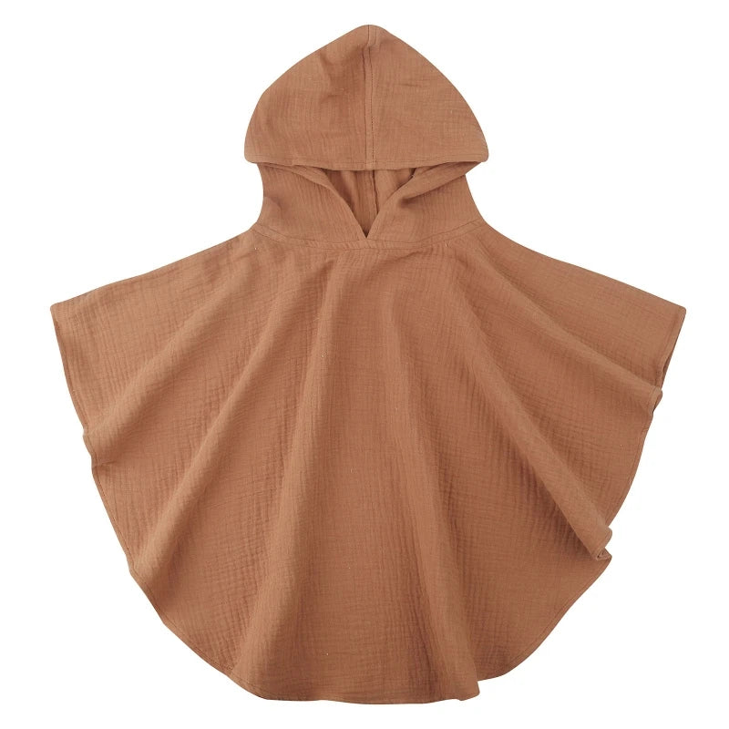 Poncho de Bain 100% Coton Bio, Pour 1-3 Ans - BébéDouce