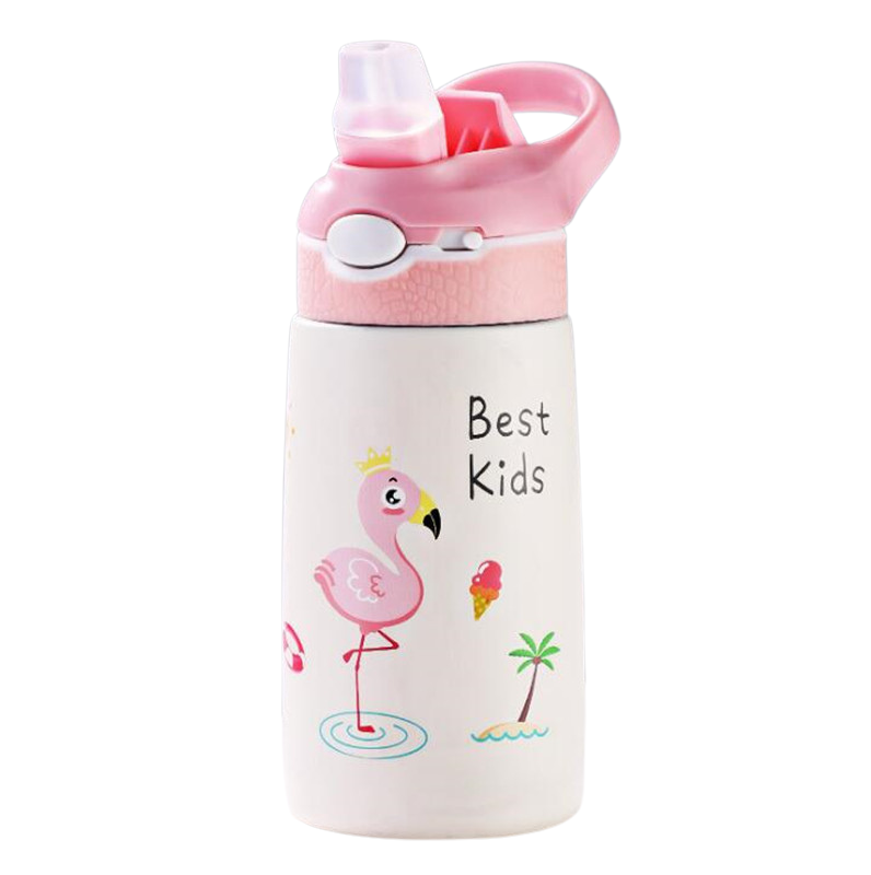 Bouteille isotherme enfant à paille - ThermoDino