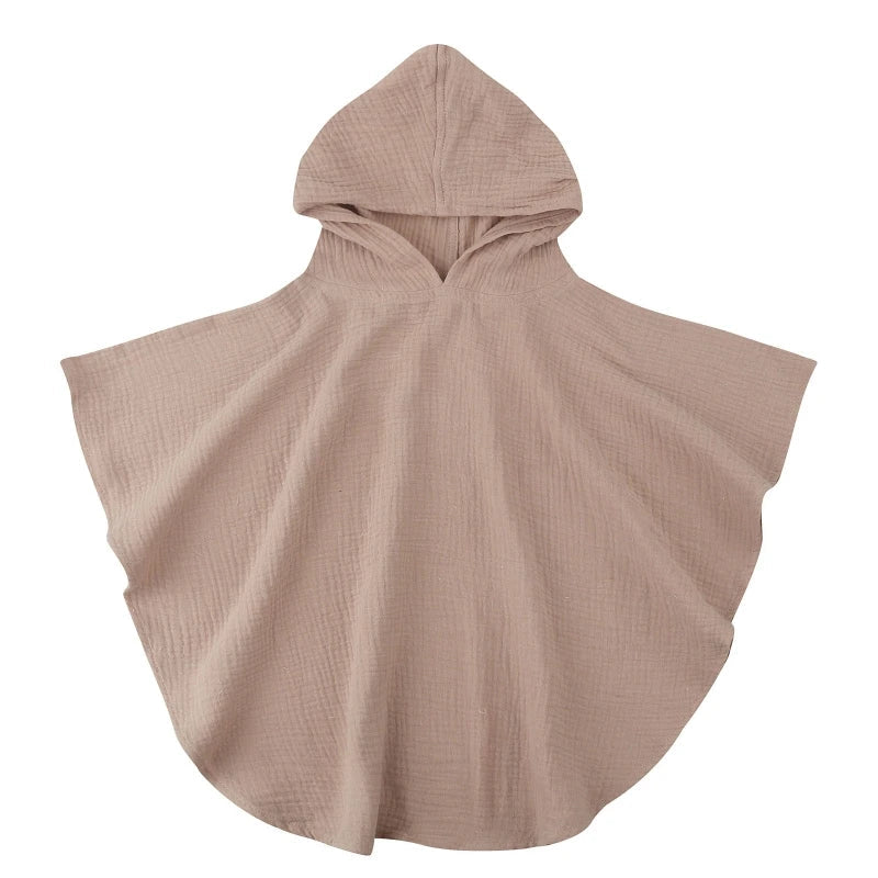 Poncho de Bain 100% Coton Bio, Pour 1-3 Ans - BébéDouce