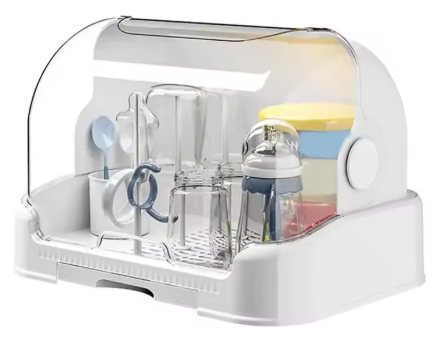 Égouttoir et organisateur portable pour biberons avec couvercle – BibiBox