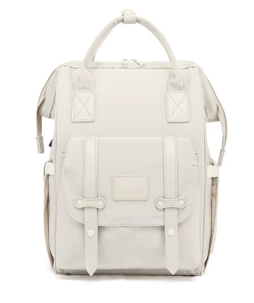 Sac à langer bleu à motifs jaunes, noir et rose - BabyCarry