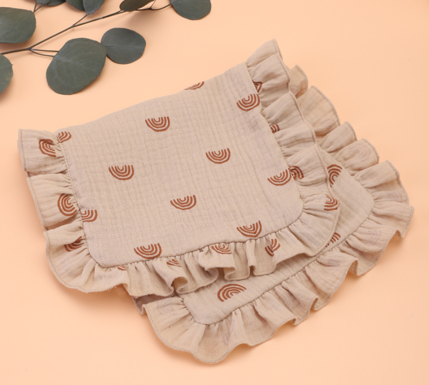 Chiffons d’épaule en mousseline coton bébé (lot de 4) – Douxelia