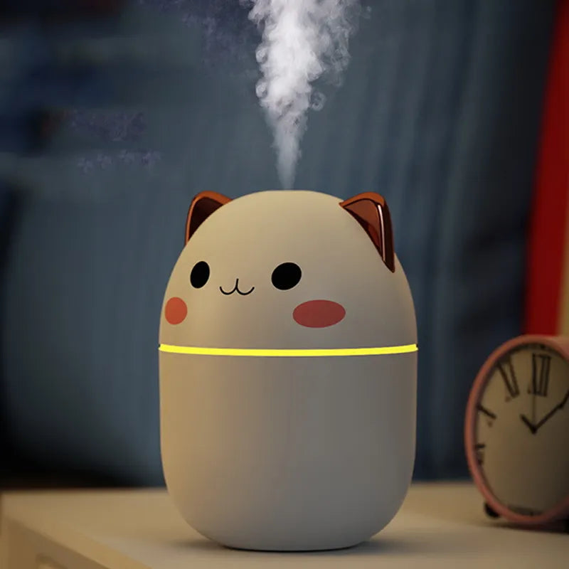 Mini Humidificateur Portable avec Veilleuse - HumidiCat