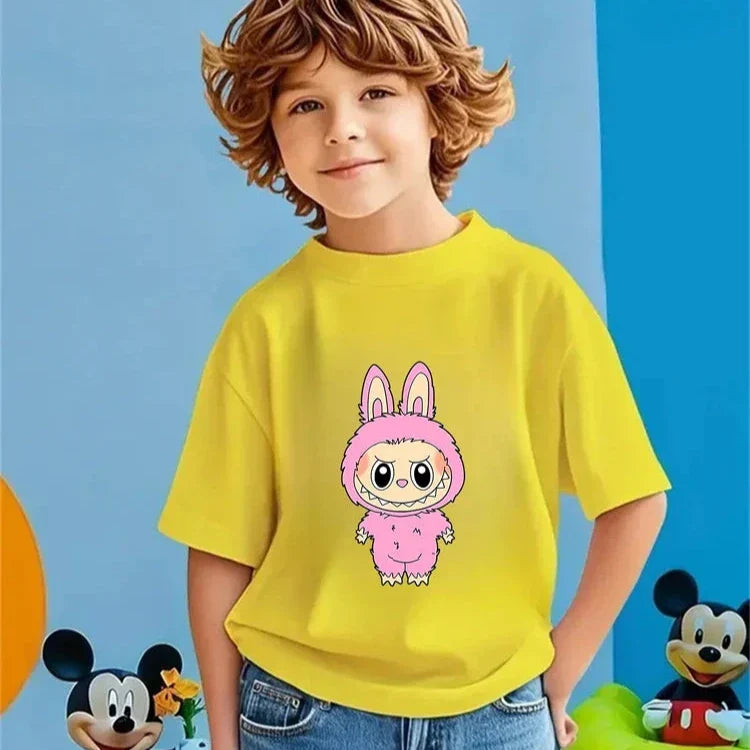 T-shirt Enfant Coton 100% Doux – Tailles 3 à 14 Ans – Plusieurs Couleurs