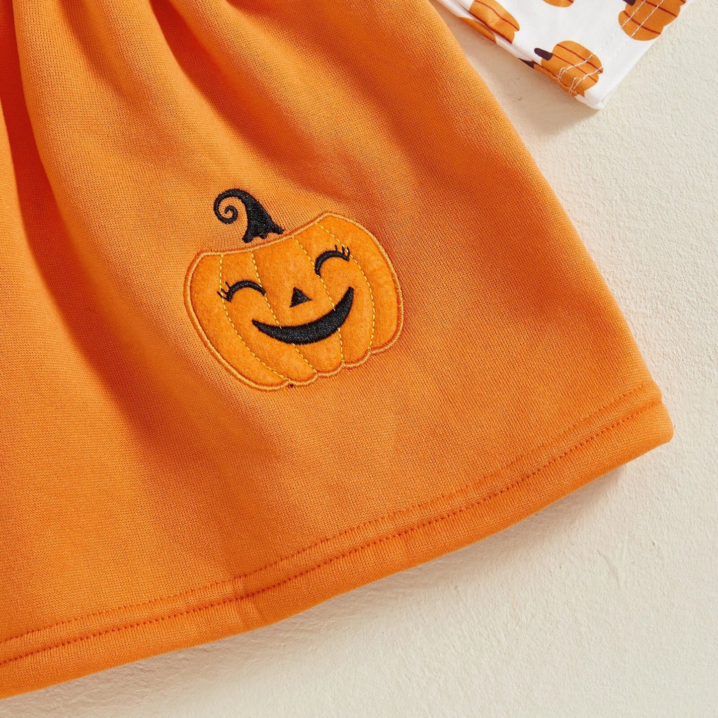 Tenue Halloween bébé fille citrouille 2 pièces – Pomelina