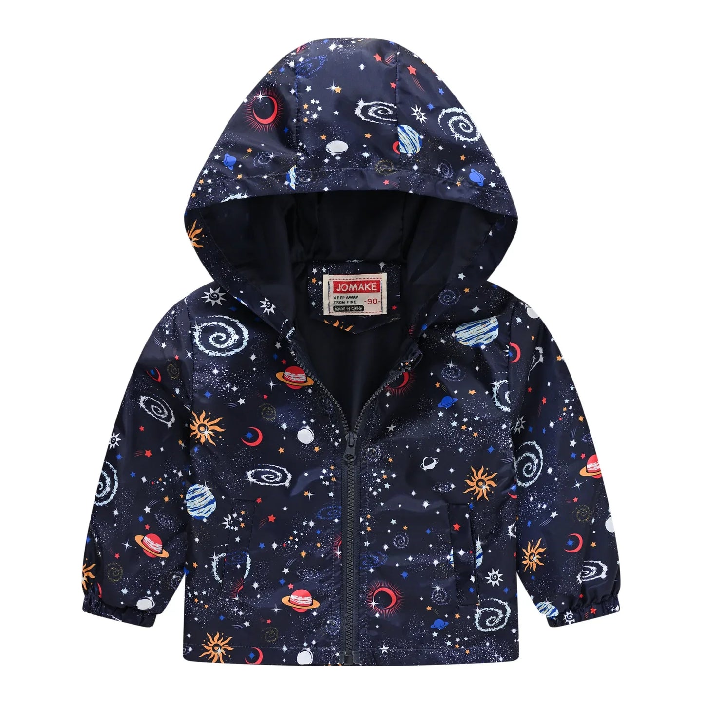 Veste Enfant Imperméable et Coupe-Vent avec Capuche et Zip - VentProtégé