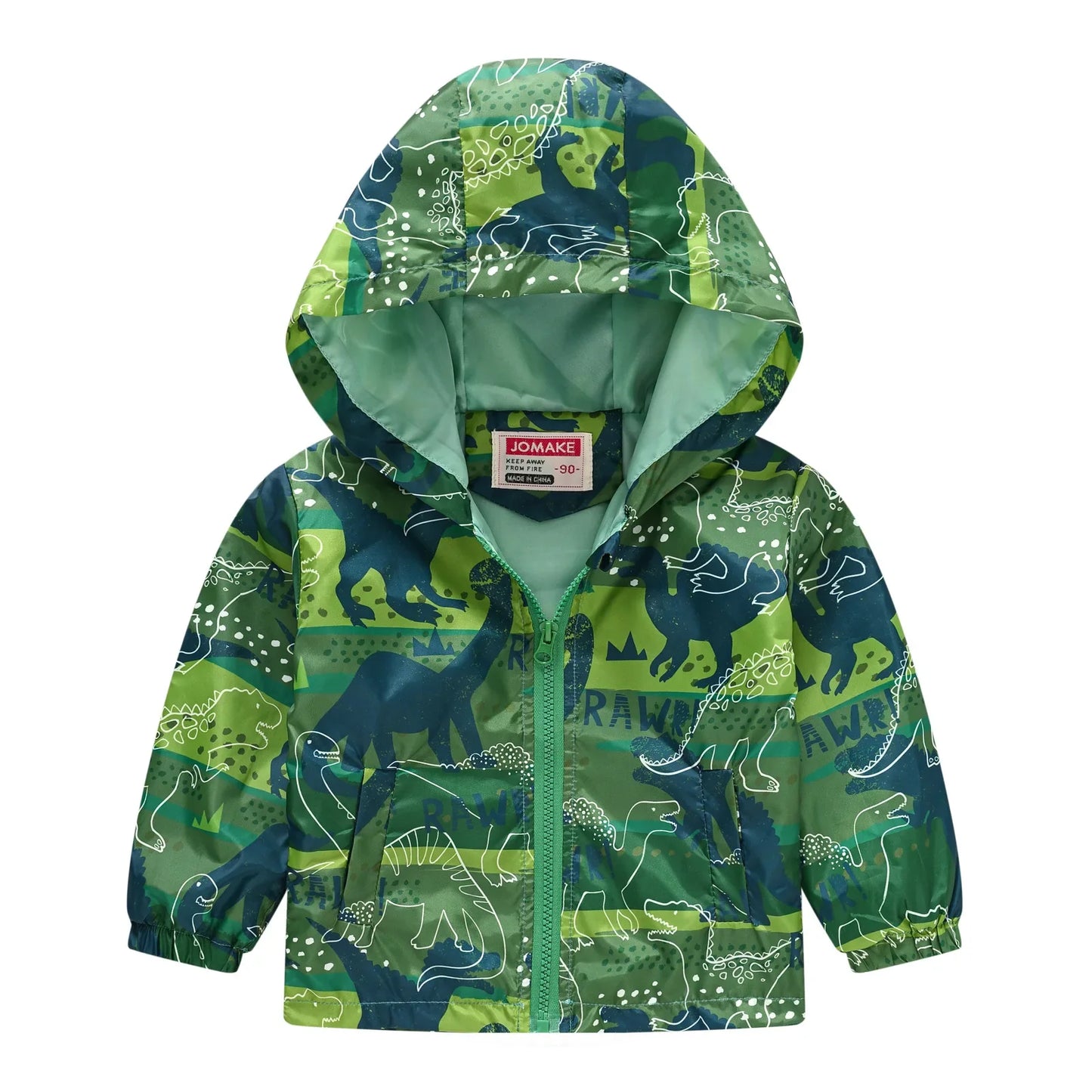 Veste Enfant Imperméable et Coupe-Vent avec Capuche et Zip - VentProtégé