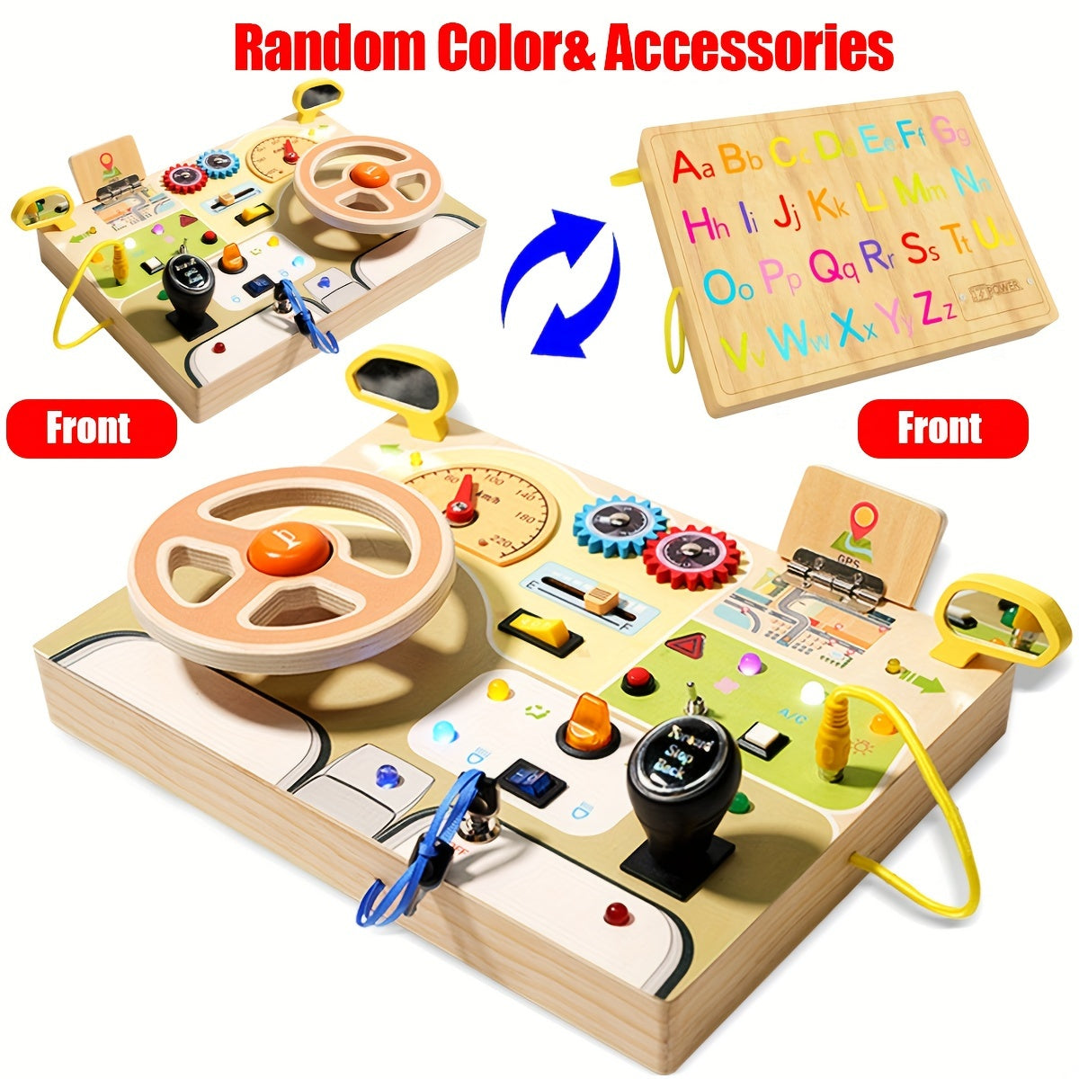 Tableau d'Activités Interactif en Bois avec Lumières et Musique - KIDILIGHT