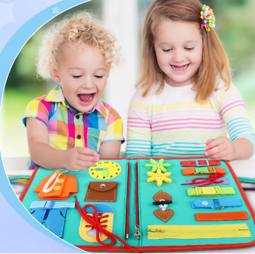 Livre d’Activités Montessori en Feutrine – Jeu Éducatif Sensoriel Bébé (2 à 5 ans) - Montelivre