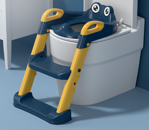 Réducteur de Toilette avec Marche Ajustable et Coussin Doux – Siège WC Enfant Pliable (1 à 7 ans) - Redutoil