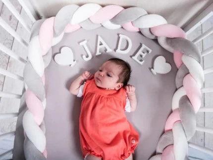 Couverture tressée pour lit bébé