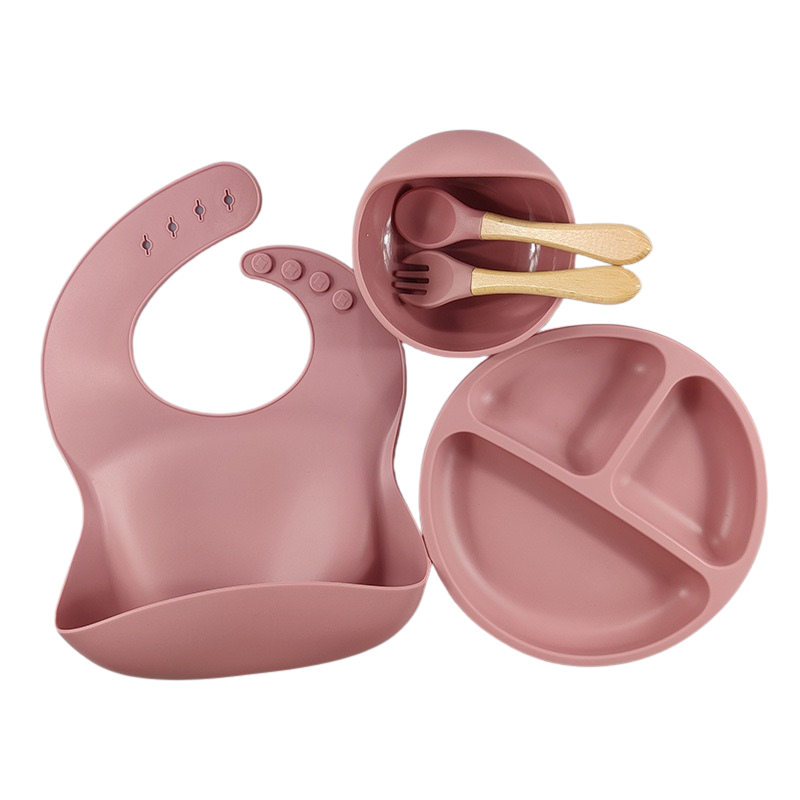 Ensemble Repas Bébé Silicone 5 pièces - BabyMealSet