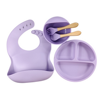 Ensemble Repas Bébé Silicone 5 pièces - BabyMealSet