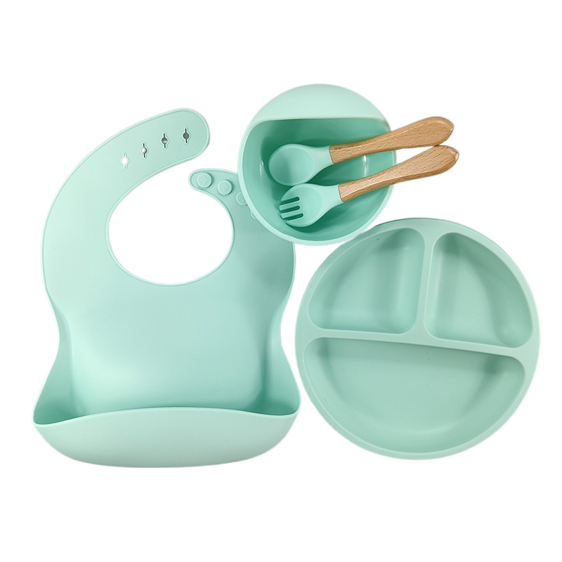 Ensemble Repas Bébé Silicone 5 pièces - BabyMealSet