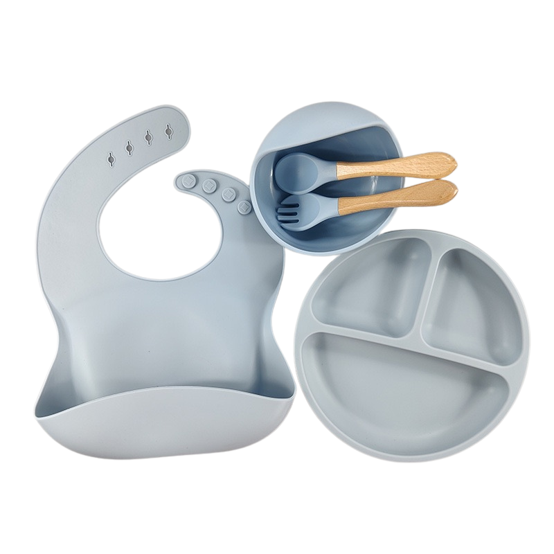 Ensemble Repas Bébé Silicone 5 pièces - BabyMealSet