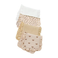 Chiffons d’épaule en mousseline coton bébé (lot de 4) – Douxelia